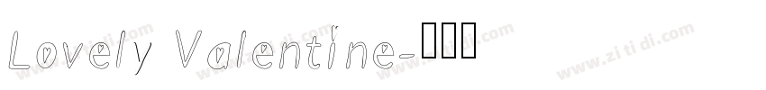 Lovely Valentine字体转换